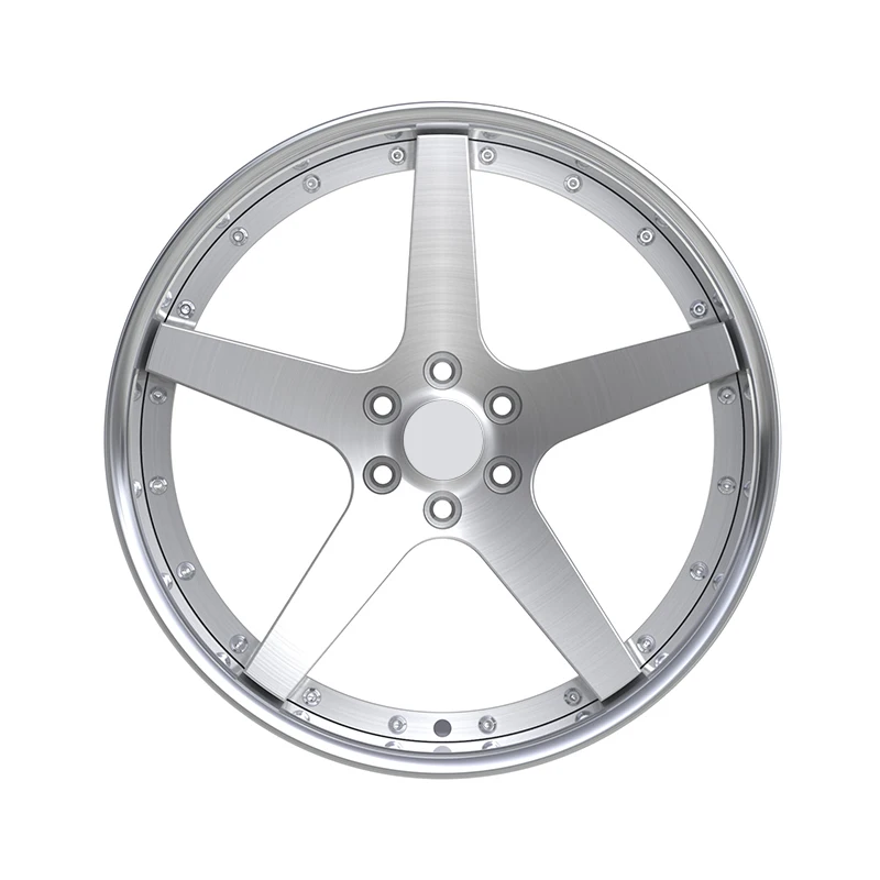 2 Forged 6061-T6 Aluminum Alloy Forged Wheels, Rough Polished Center Plate, Suitable For The Entire Series Of Luxury Wheels