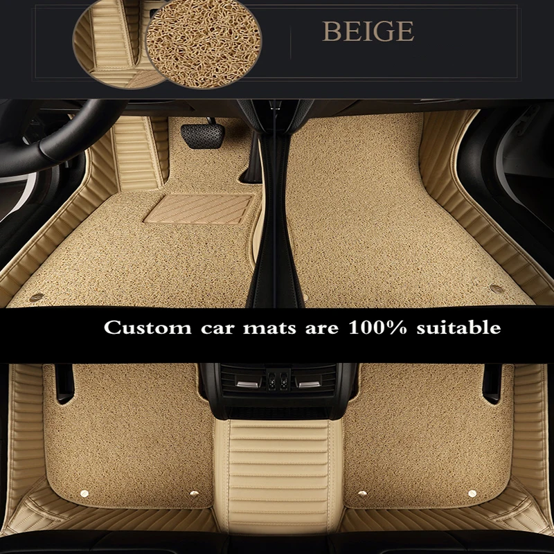 custom made Car floor mats for Hyundai solaris ix35 30 25 Elantra MISTRA Grand Santafe accent Veloster coupe Genesis Auto access