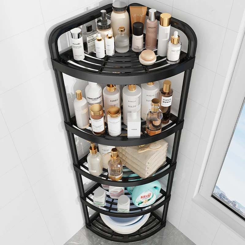 

Bathroom shelf storage rack, floor-standing bathroom corner shelf, gap storage solution, toilet corner storage