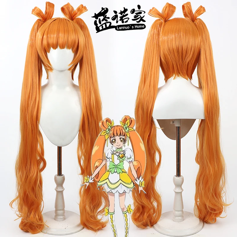 

Anime Pretty Cure Yuki Hoshizora Cos Cosplay Wig Halloween Carnival Party Props Synthetic Hair Heat Resistant Fiber + Wig Cap