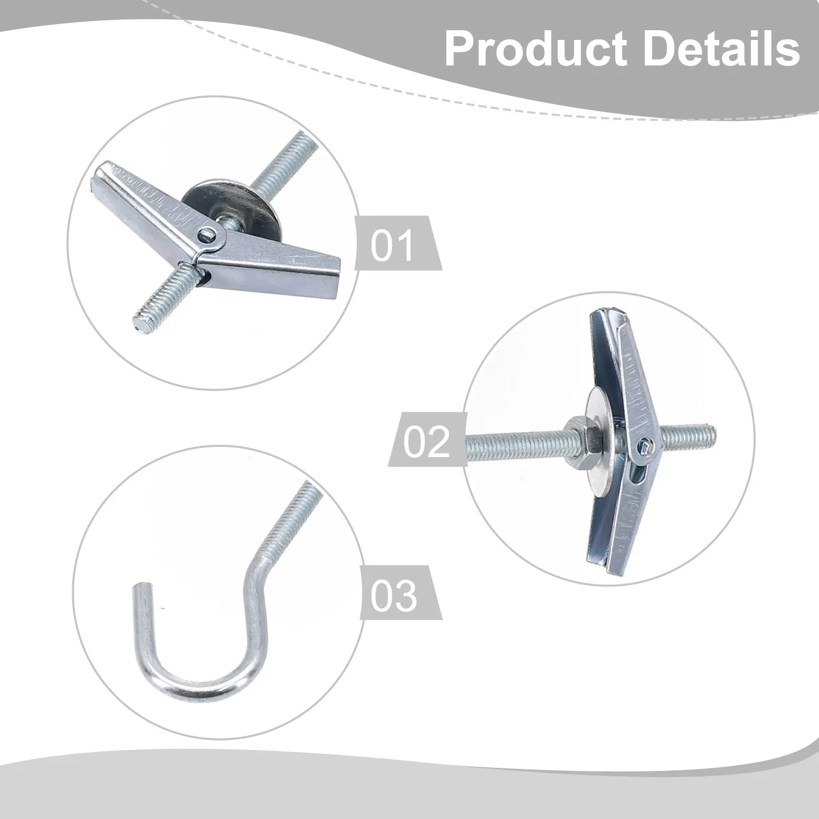 Swag Hook Ceiling Hook Silver White Finish Galvanized Steel Hangers Kit Organization Plant Hanging High Quality