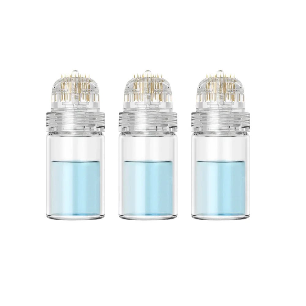 Embouts de remplacement pour micro-infusion Hydra 0,25 mm 0,5 mm, 20 embouts en titane doré pour micro-aiguilles, applicateur de sérum et d'huile pour la croissance des cheveux 1