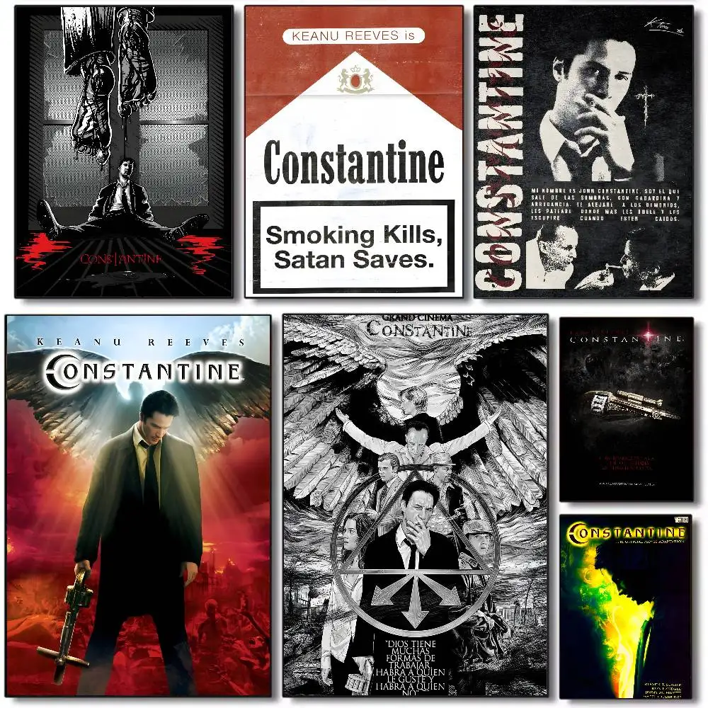 Popular Movie C-ConstantineS Classic Poster Art Canvas Aesthetic Printing Paper Wall Art for Living Room Bar Fashion Home Decor