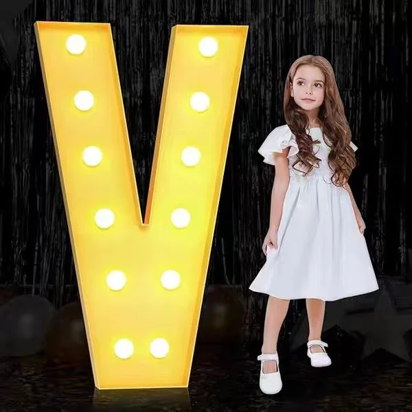 120Cm Lettervormige Led Licht Romantische Verrassing Voorstel Bekentenis Scène Decoratie Home Cocktail Party Verjaardagssfeer