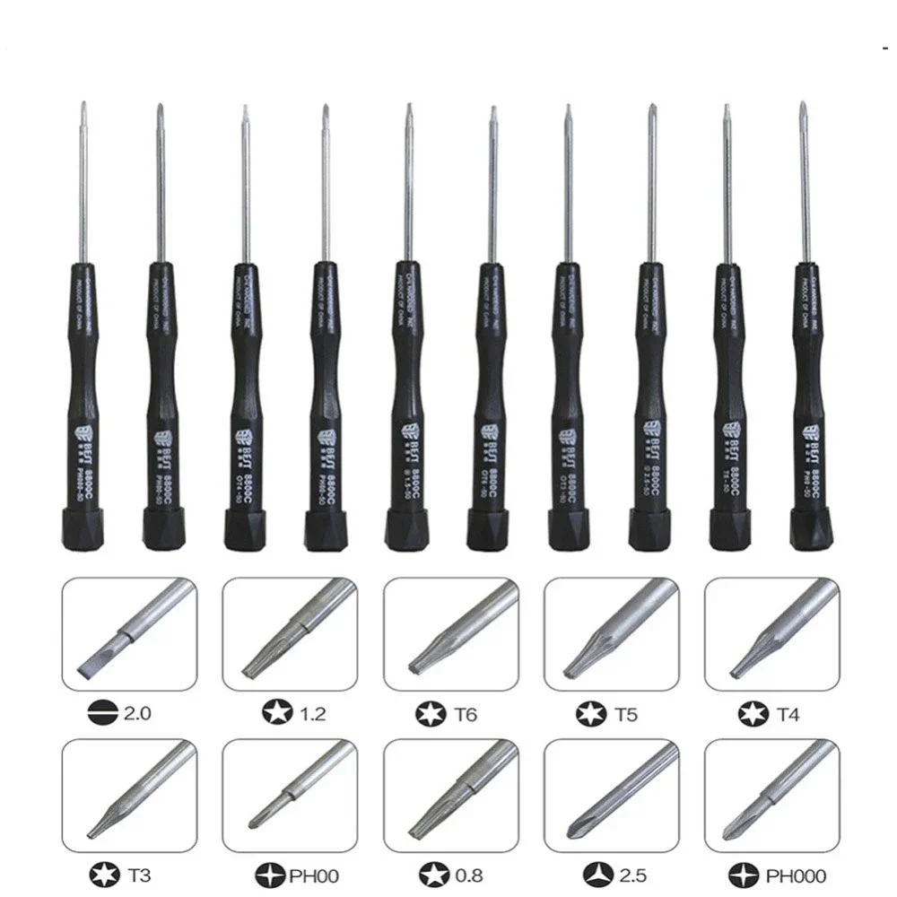 

New Precision Screwdriver Set P2 P5 Pentalobe Y2.5 PH00 PH000 T3 T4 T5 T6 Slotted for Macbook Air/Pro iPhone Repair Tools