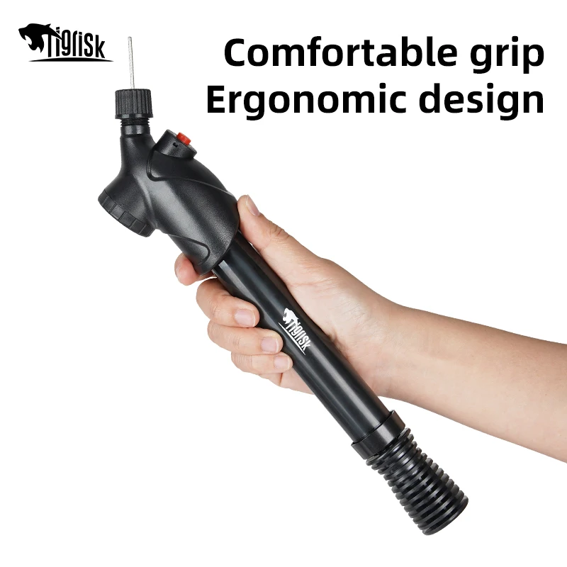 Tigerisk Ball Pump Dual Action Hand Pump Inflator Portable Basketball Pump Football Volleyball Pump With Ball Needle