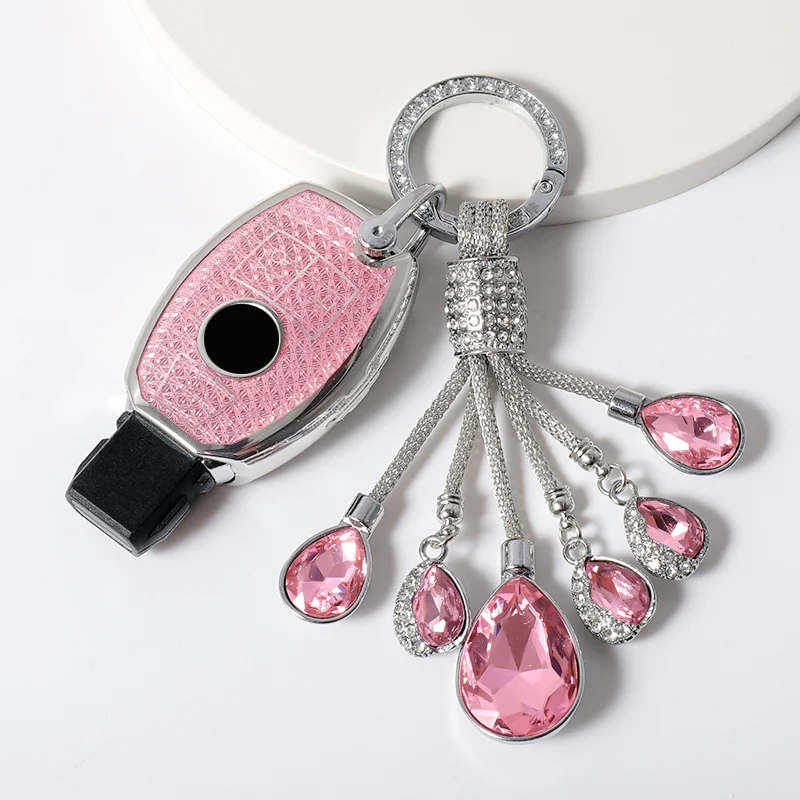 

Pink TPU Car Remote Key Case Fob Case 2 3 Buttons Cover for Mercedes Benz CLS CLA GL R SLK AMG A B C S Protective Shell Holder