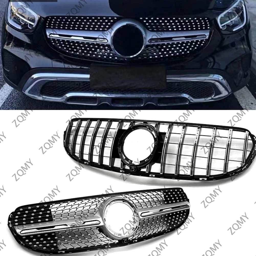 

Car Front Bumper Grille Centre Panel Styling Upper Gril For Mercedes-Benz GLC Class W253 X253 GLC300 GLC350 GLC43 2020-2022