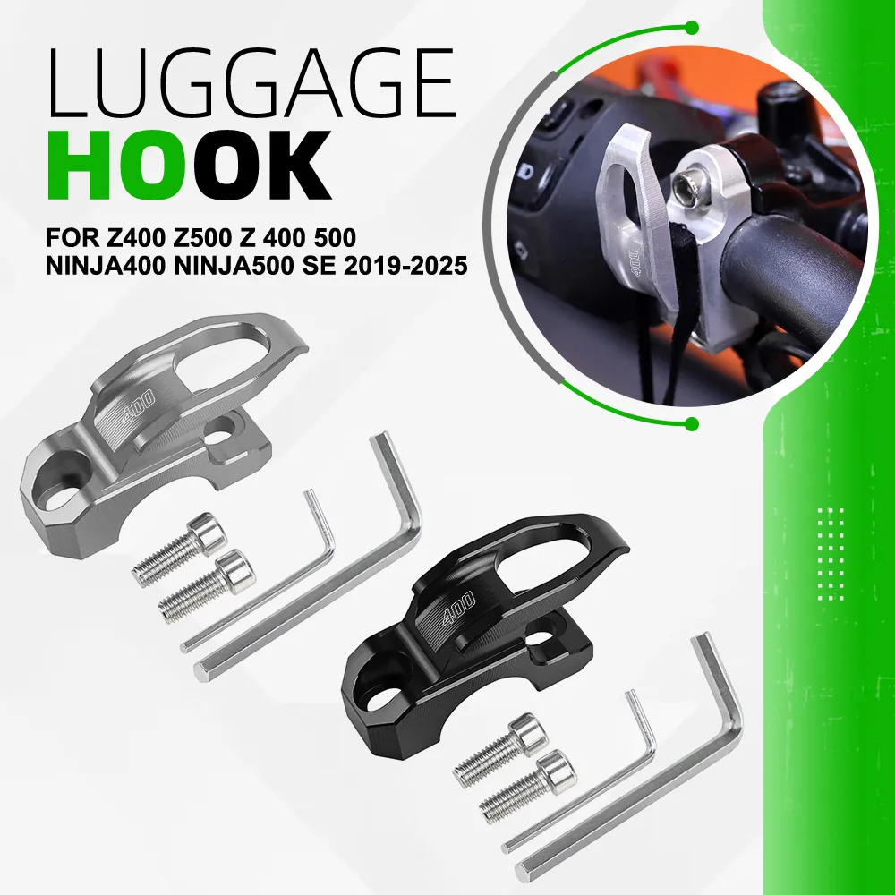 

Motorcycle Hook Helmet Holder For Kawasaki Z400 Z500 Z 400 500 Ninja400 Ninja500 SE Luggage Bag Bottle Hook Hanger Carry Holder