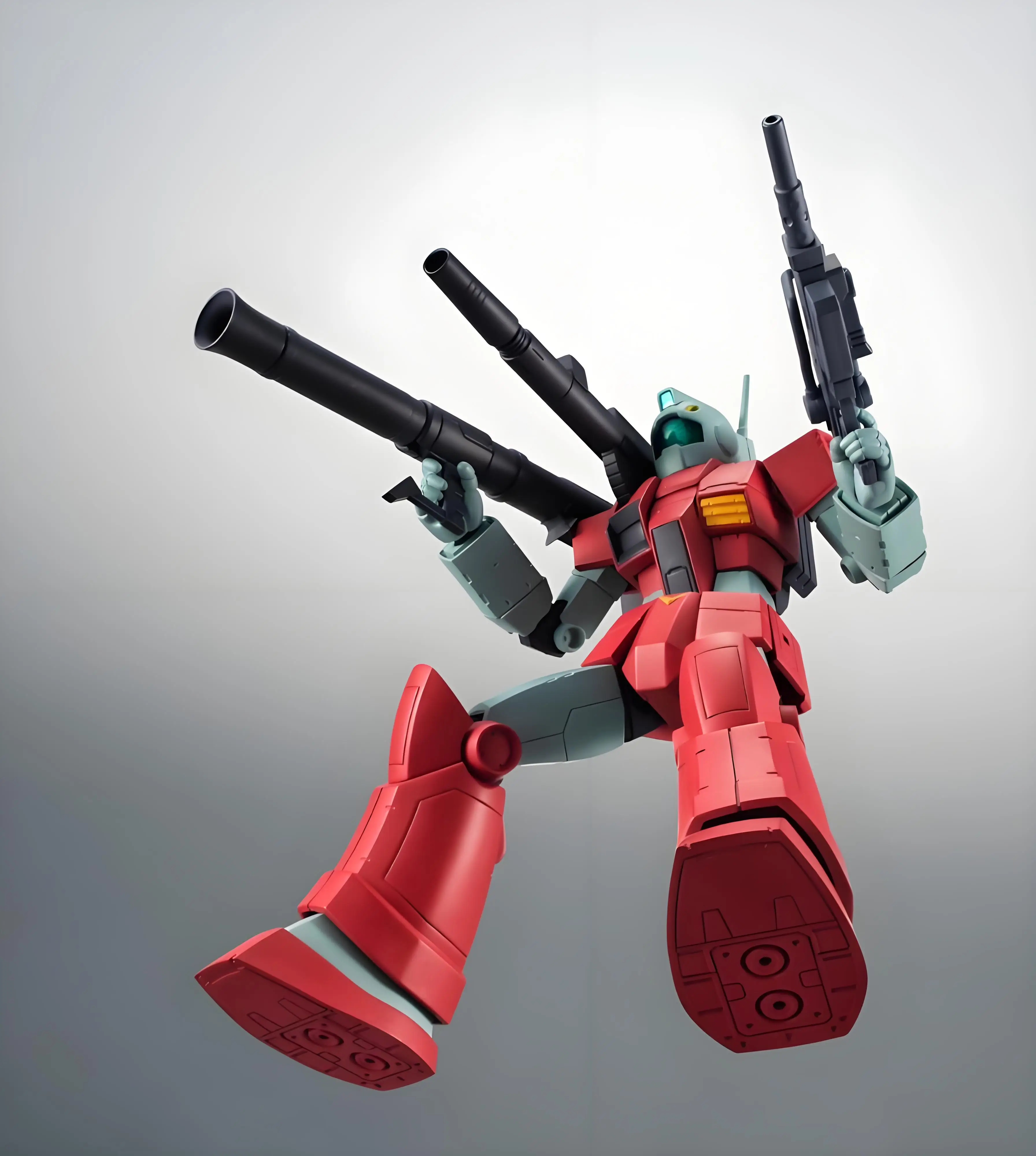 Bandai Original MODEL KIT ROBOT SOUL GUNDAM Anime Action Figure RGC-80 GM GANNON GABURO BASE Model Toys Model Gifts For boys