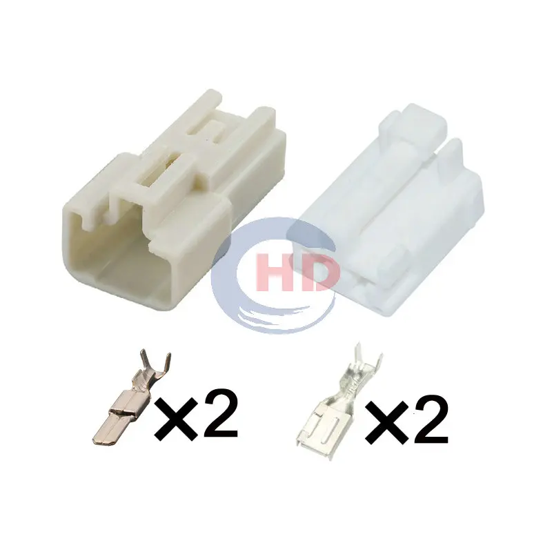 

1-20 sets 2pin Low Current Wiring Harness Connector Socket 6098-0323 6098-0325