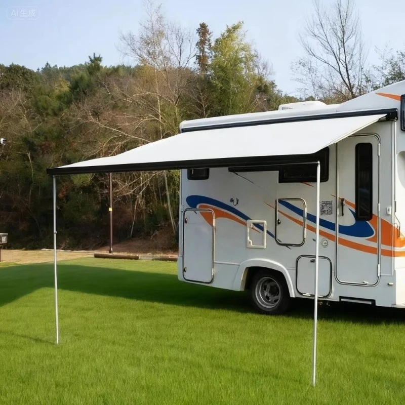 Simple and fresh side mount RV awning Camper RV awning