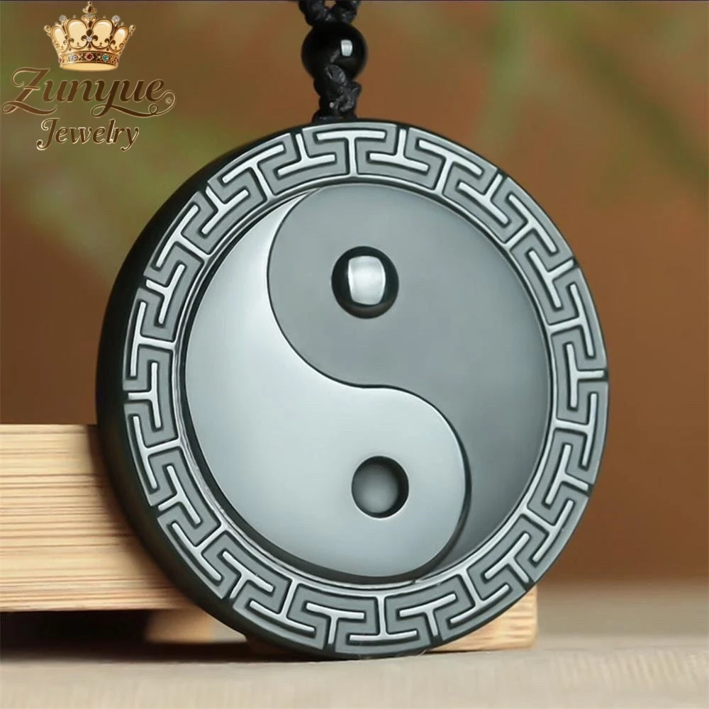 

Элитный кулон из натурального нефрита Хэтянь с изображением Пи Сю и восьмиугольной звезды, роскошное модное украшение, изысканный элегантный популярный амулет