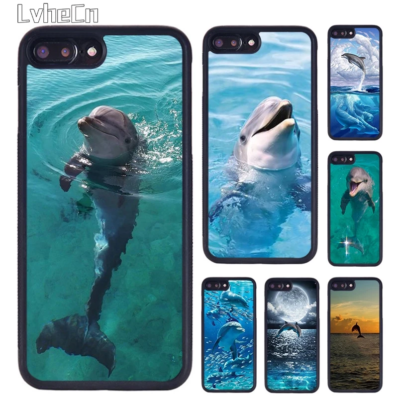 ocean dolphin Dance And Jumping Phone Case For iPhone 14 15 16 13 12 Mini Max Cover For Apple 11 Pro Max 6S 8 7 Plus SE2020