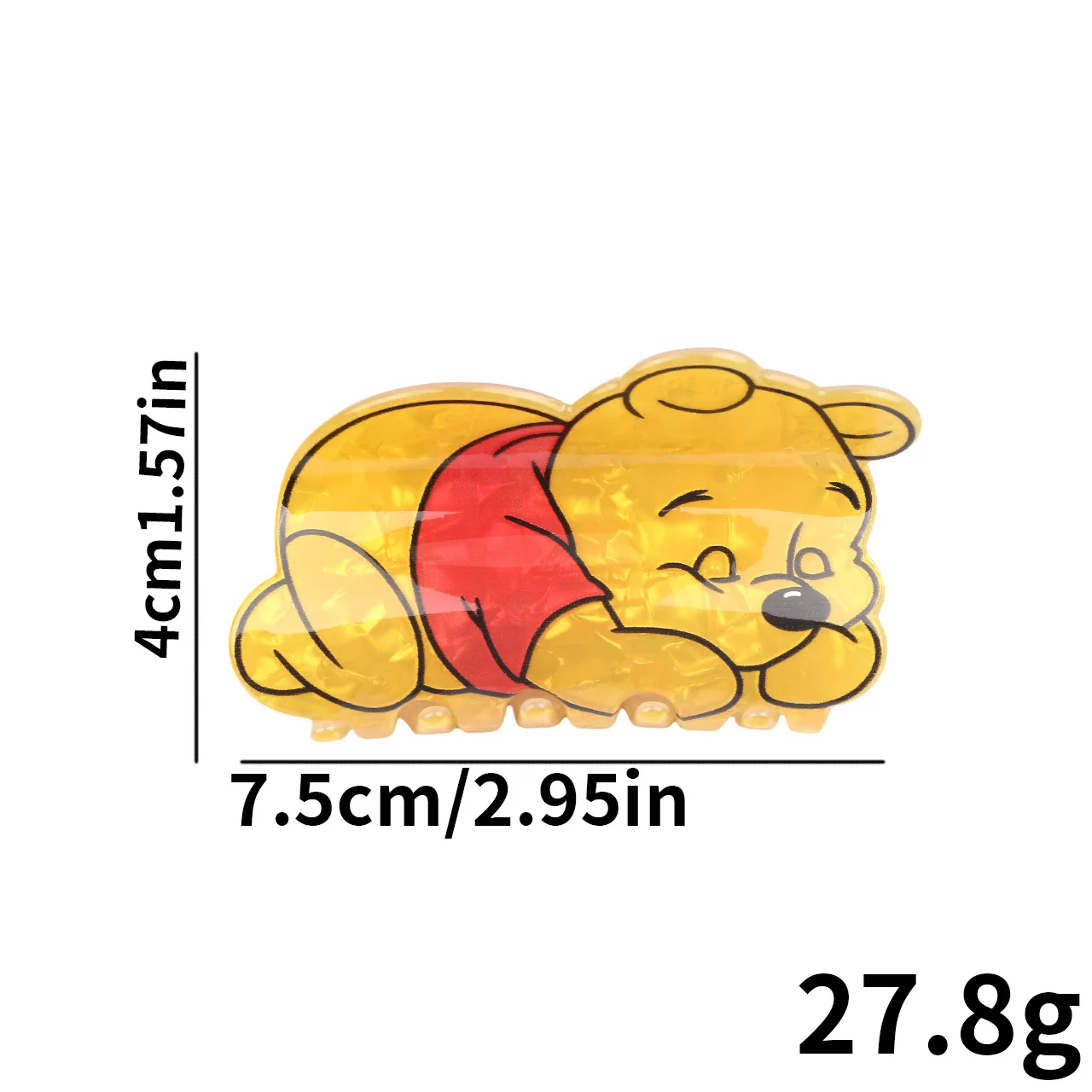 مخلب شعر ويني ذا بوه الكرتوني اللطيف من ديزني، مشبك شعر متعدد الوظائف #2