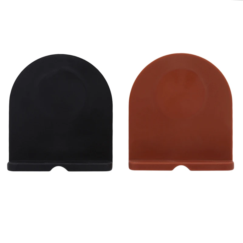 Tappetino in Silicone per caffè manuale tappetino antiscivolo per caffè Espresso Tamper tappetino angolare in gomma supporto per Tamper per caffè in Silicone
