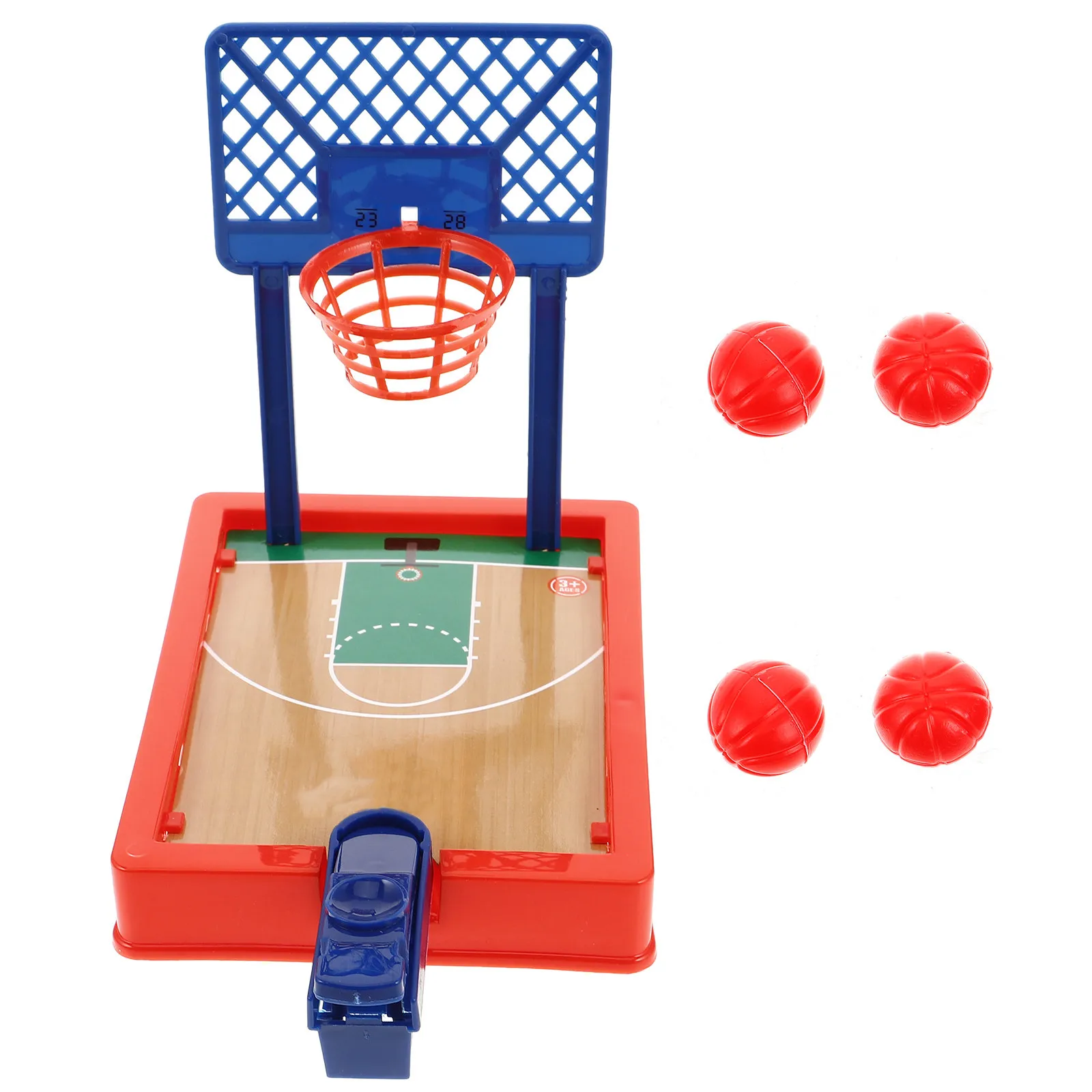

Mini Finger Basketball Game 4 Balls Desktop Basketball Office Classroom Compact Interactive Shooting Game Party Favor Prize