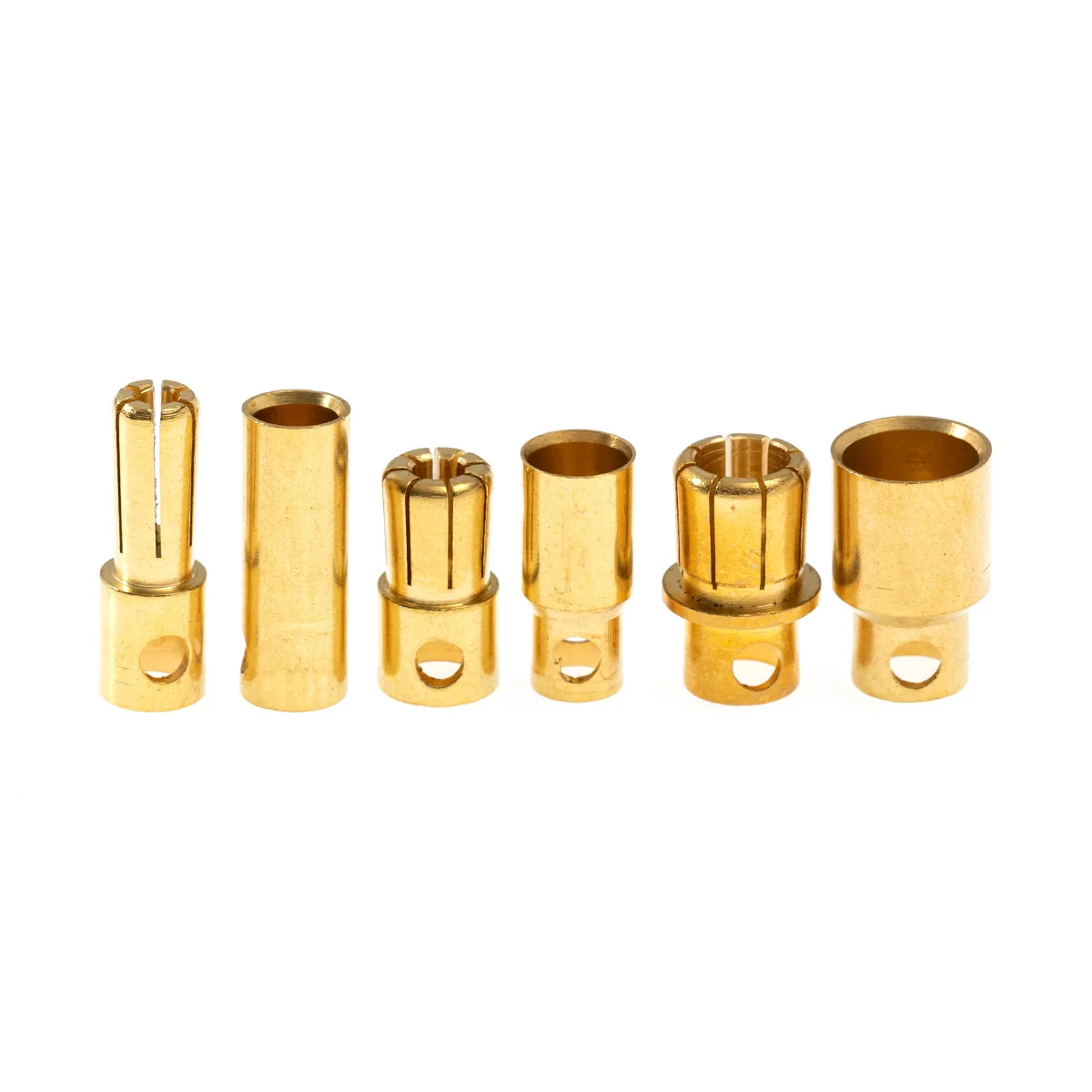 5Pairs Gold Plated Brass Banana Connectors RC Toys Plug Lipo Battery To Electronic ESC Motor DIY Accessories 2/3/3.5/4/5/6/8mm