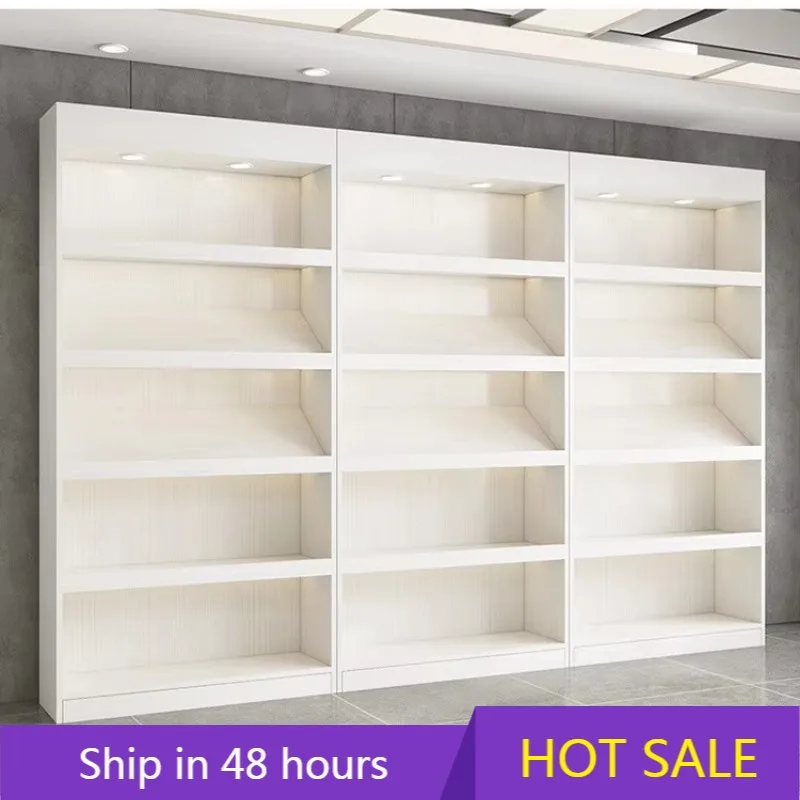 

YTYIN Display Cabinet, Cosmetic Shelf, Multi-level Nail Art Display Stand, Beauty Salon Product Storage Rack