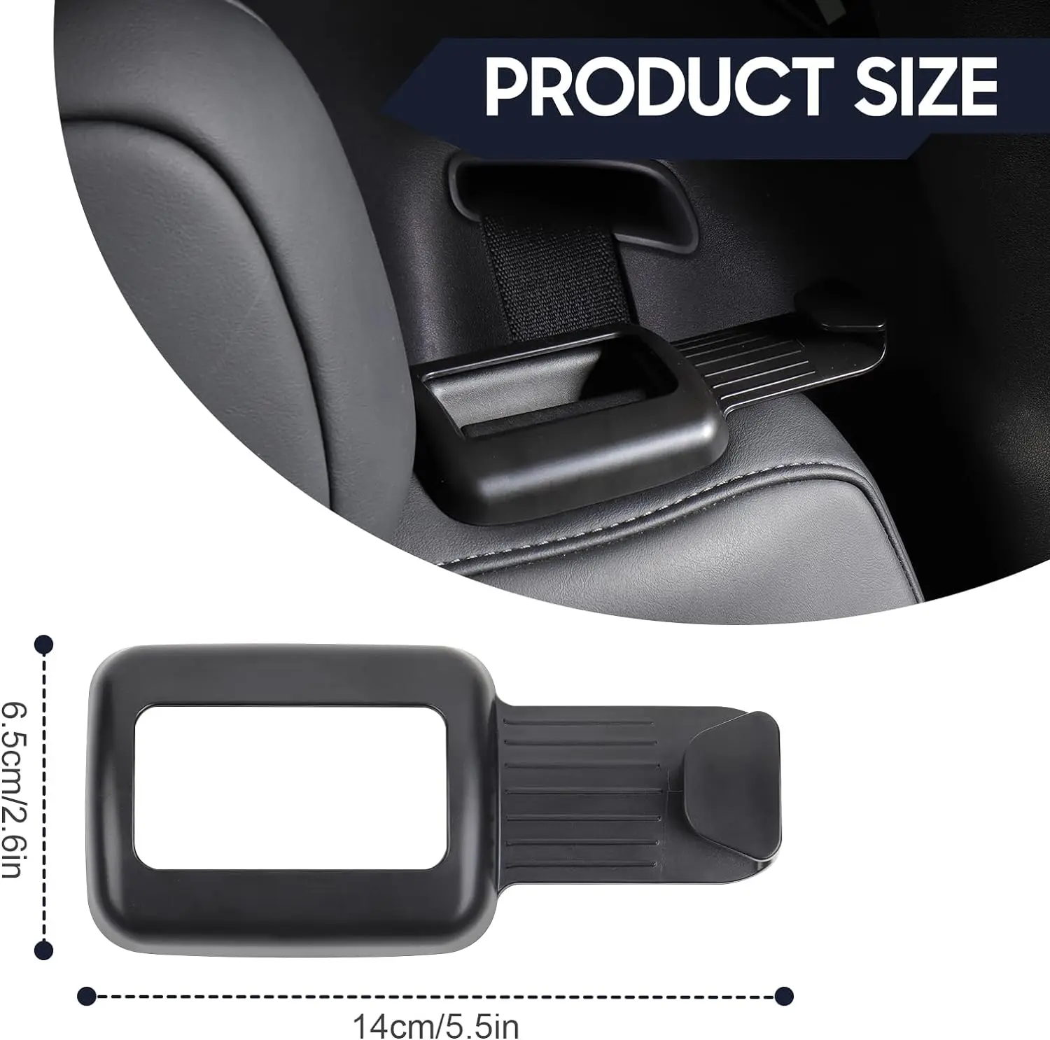 For Tesla Model Y 2 Pack Seat Belt Guide Holder  ABS Backseat Seat Belt Organizer Interior Accessories 2021 2022 2023 2024