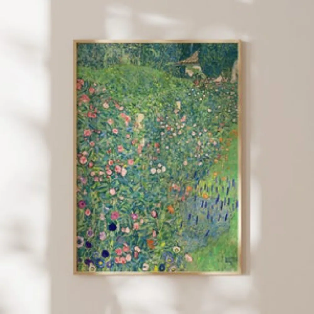 صناعة الطباعة غوستاف كليمت: منظر طبيعي للحديقة الإيطالية 1913 ملصق فيلم مطبوع فني لتزيين الحائط لوحة قماشية بدون إطار