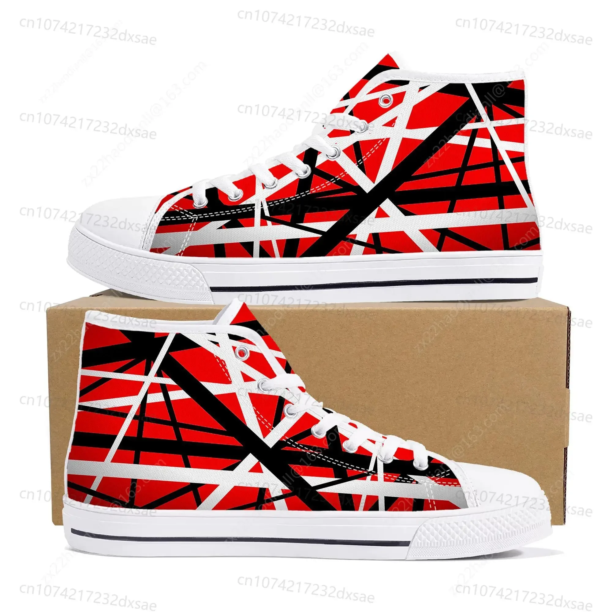 Van Evh 5150 Stripes Halen High Top Sneakers Men Women Teenager Canvas Sneaker 1984 Casual Custom Couple Shoes High Quality Shoe