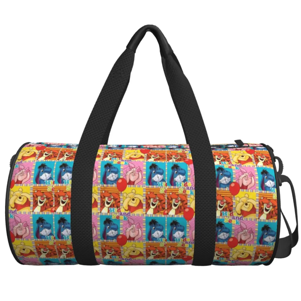 

Winnie Pooh Bear Travel Bag Winnie The Pooh With Friends Luggage Gym Bag Male Female Large Sports Fitness Bags Oxford Handbags