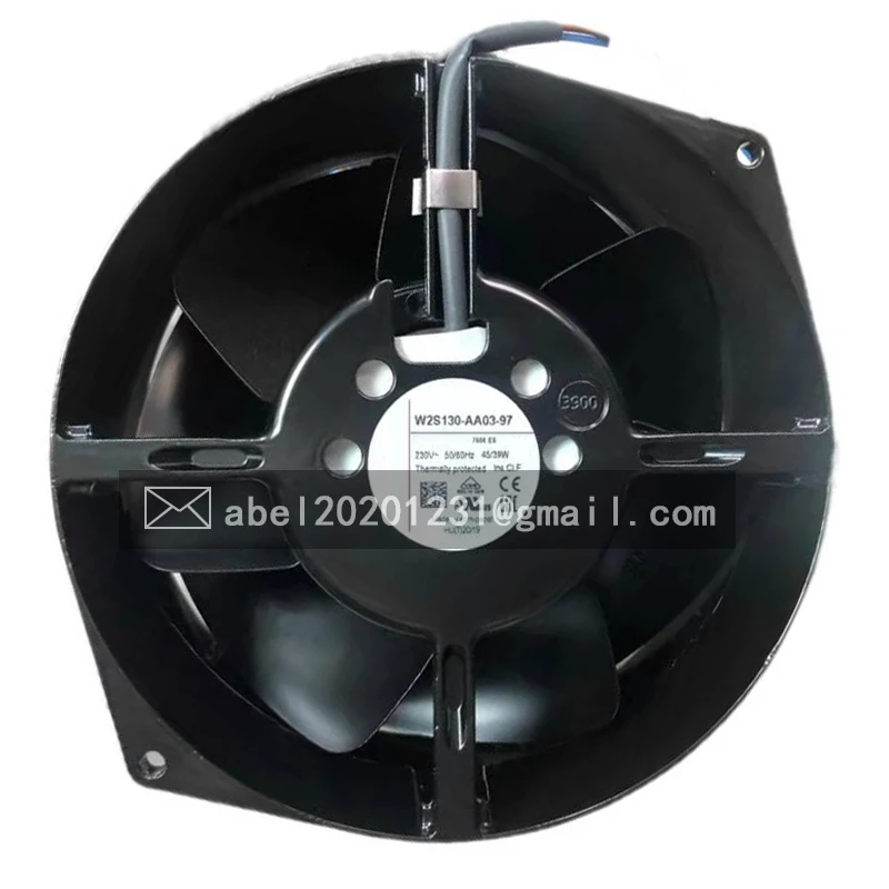 

BRAND NEW ORIGINAL W2S130-AA03-97 W2S 130-AA 03-97 AC 230V 48W/47W COOLING FAN 17255 172*150*55 MM