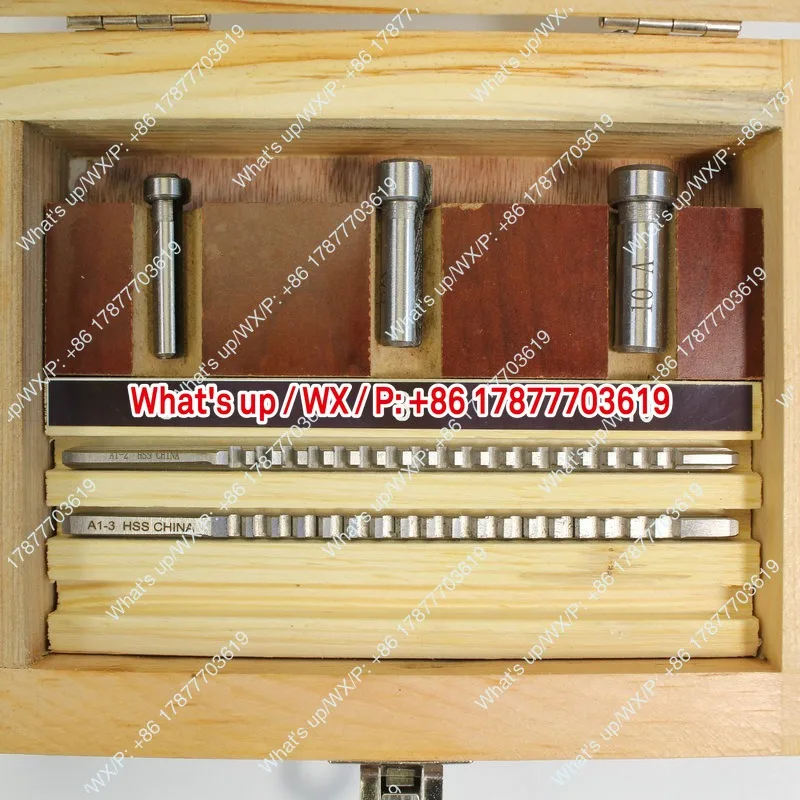 6-Piece American keyway broach set, metric standard CNC tools, multi-specification broaches