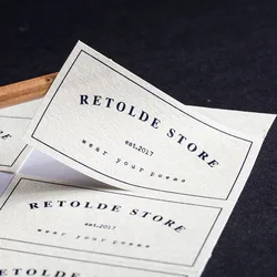 Customized Special Paper Texture Logo Name Adhesive Stickers Printed Luxury Wine Decoration Color Gift Labels