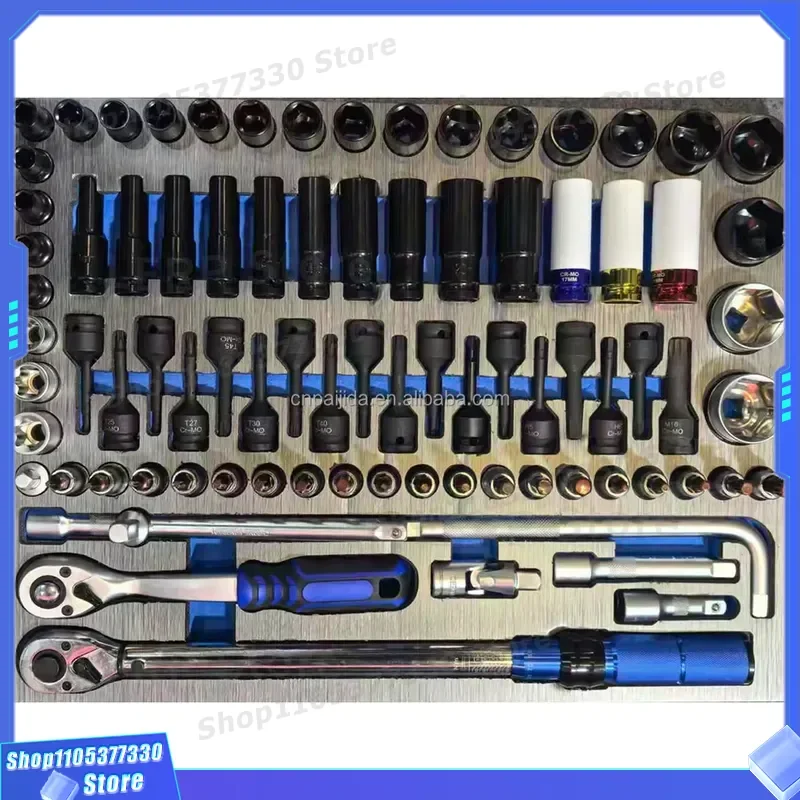 526 Piece Professional Mechanic Tool Set Hard Case EVA Foam Insert Garage Workshop Storage Cabinet Drawer Organization Kit