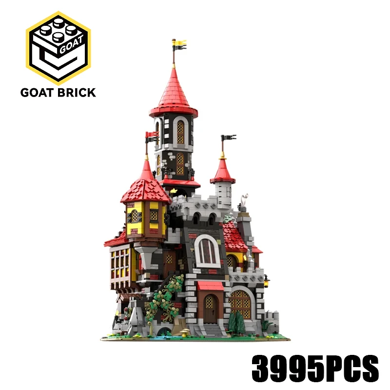 

Замок крепость сцена новый moc cegły Bat Lord's Castle технология модульные кирпичи модель подарок рождественская игрушка DIY набор в сборе!