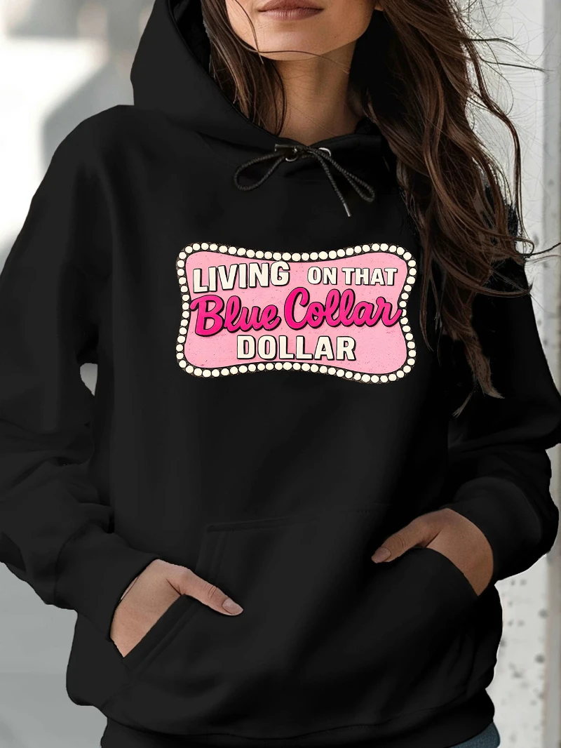 

2025 Autumn and Winter Women's Heavyweight Hooded Sweatshirt Dollar High-end Luxury Is for Both Men and Women Top Y2k