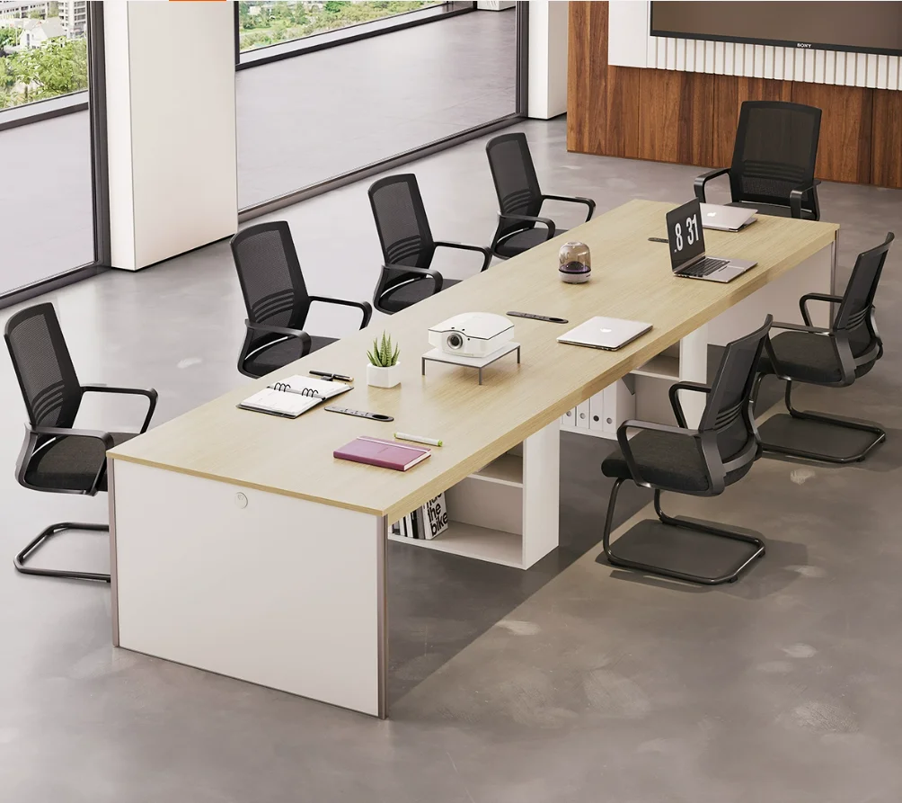 

Wholesale Modern Meeting Table 6 Person Conference Table Modern Furniture for Office Meeting Room