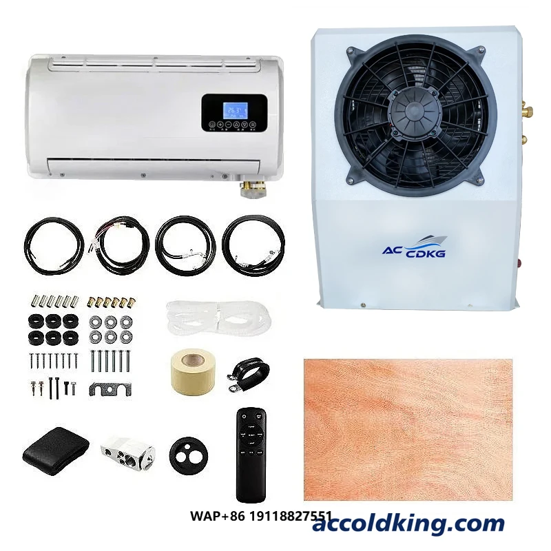 New 220v Motorhome Truck Split Air Conditioner 12v/24v Roof AC System Caravan Accessories