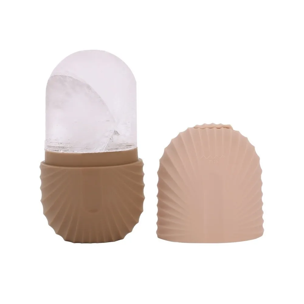 Silicone Ice Cube Face Roller Cooling De-Puffing Facial Ice Roller Skincare Tool Shrink Pores Facial Silicone Ice Mold