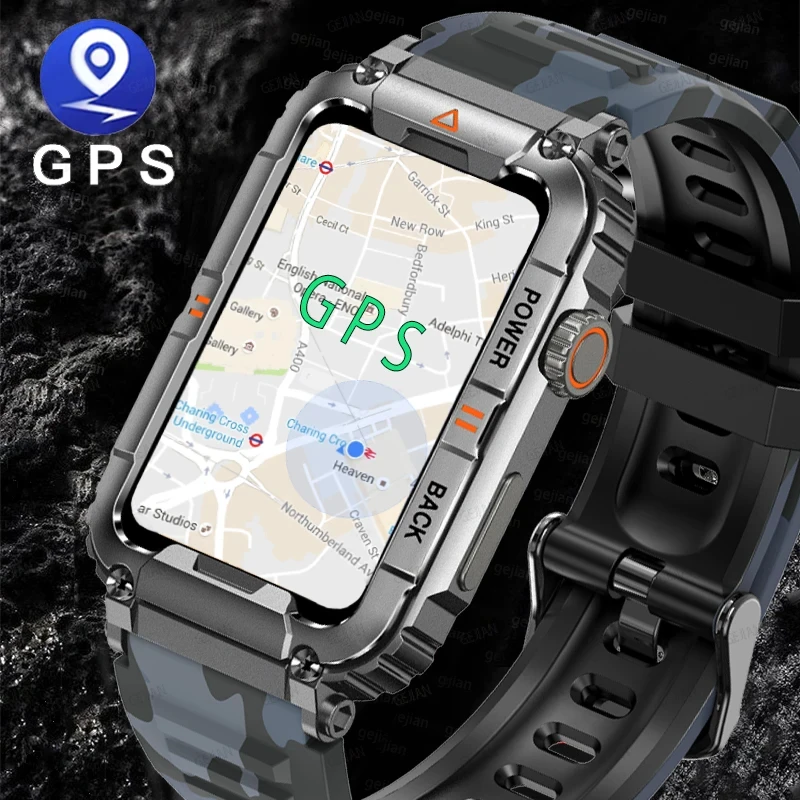 2024 New GPS Smart Watch for Men Bluetooth Call Health Monitoring Smart Watches AI Voice Sports Waterproof Men's Smartwatches