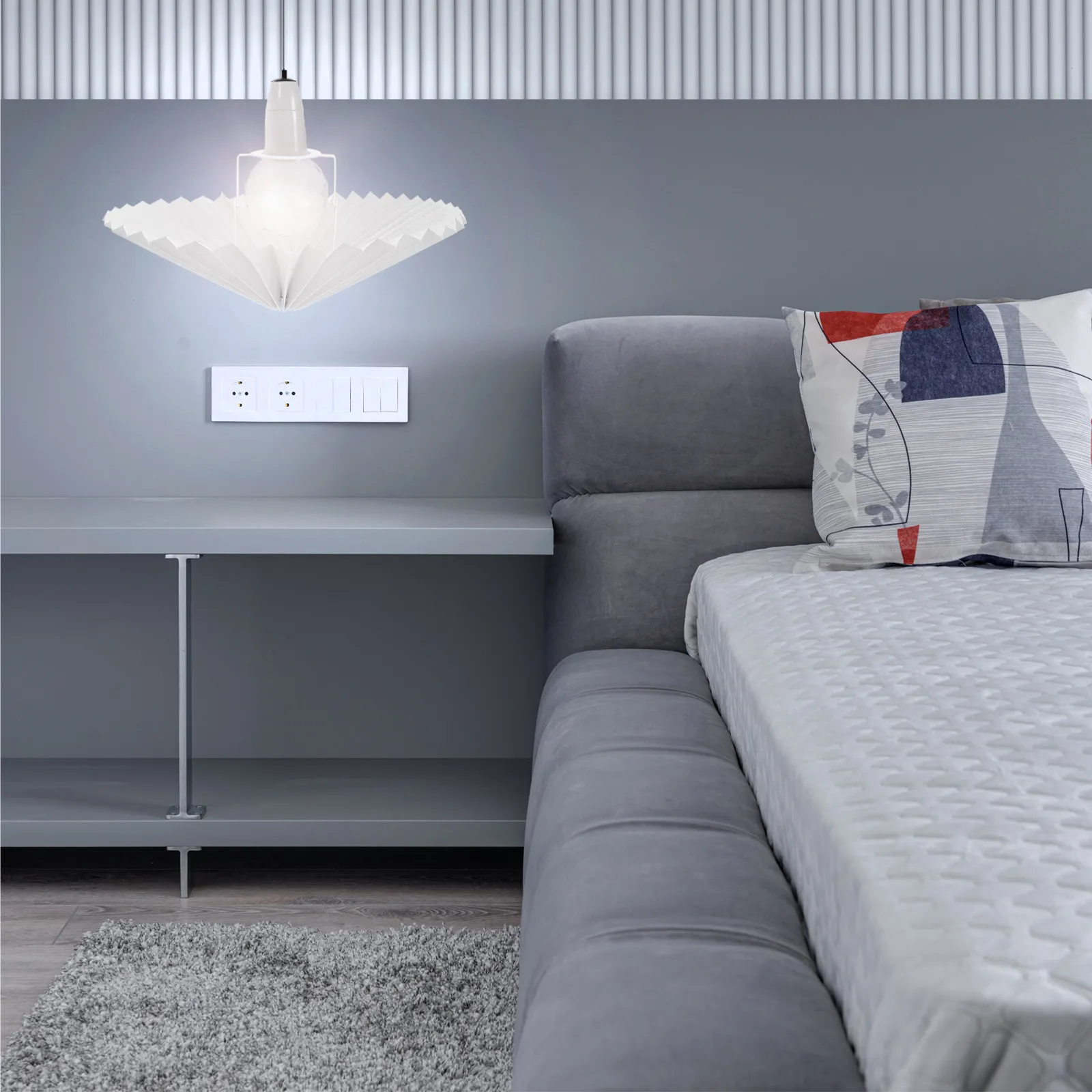 Cloth Lampshade Rustic Lamp Shade Accessory for Bedside Table Floor Ceiling Lamp Replacement Cover Decorative Light Shade