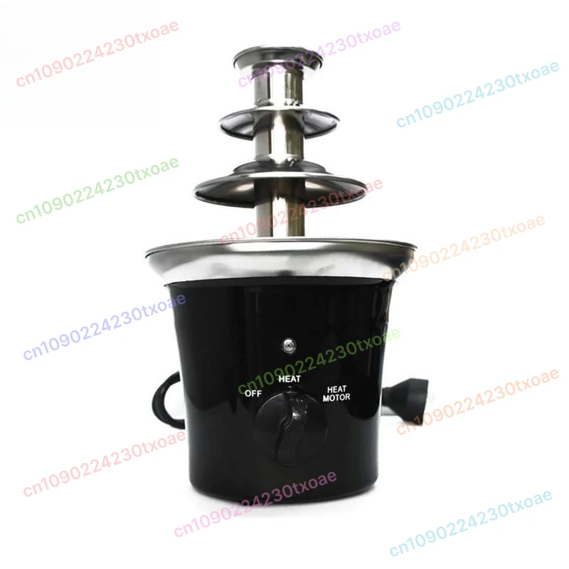 

Mini Chocolate Fountain Machine 3-Tier Melting Lava Waterfall for Home Use Party Events DIY Homemade Chocolate Stainless Steel