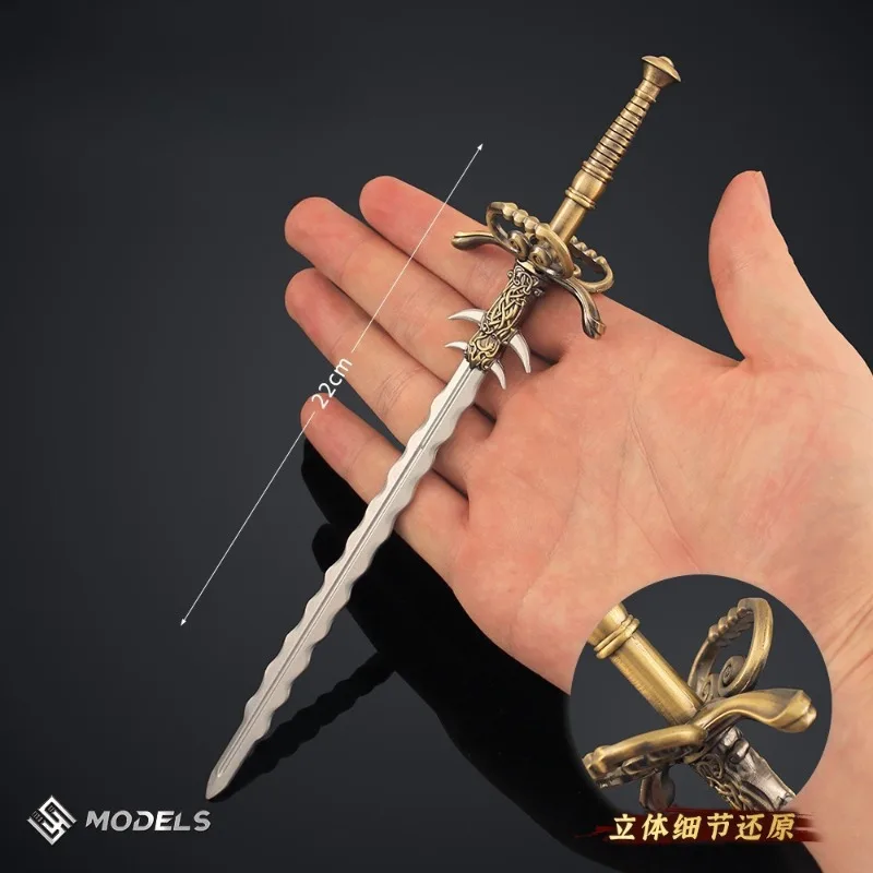 30 cm Dark Destroyer God 2 Ripsaw Storm Chaser Shield Speer van Opstanding Speelgoed Model Set Desktop Ornament Decoraties Gift speelgoed