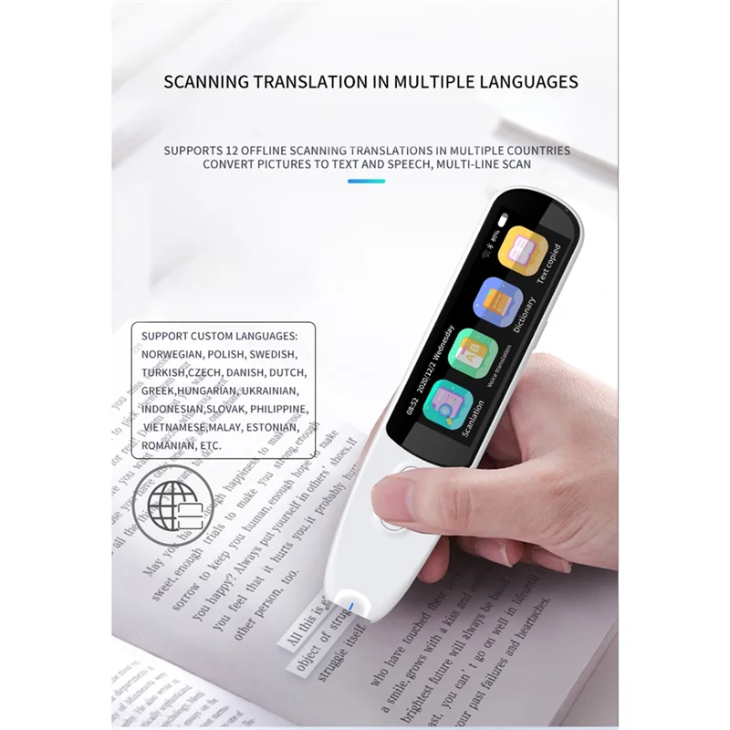 Excellent-Smart 134 Kind Voice Smart Translator Pen Multifunction Offline Translation Real Time Language Translator Business Tra
