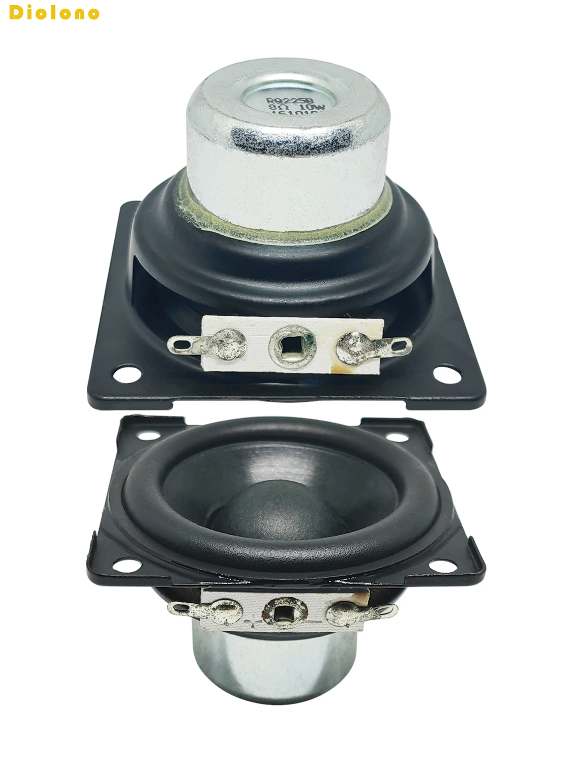 2pcs 8Ohms 10W 57mm Square 20mm Core Dual Neodymium Magnetic 38mm Long StrokeSpeaker 2 inch bluetooth Heavy Bass Loudspeaker