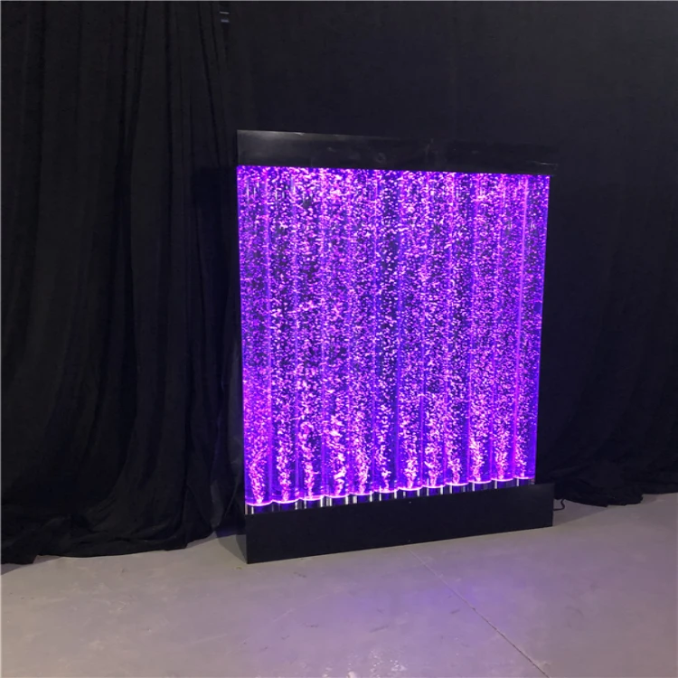 Water curtain rain curtain waterfall screen wall partition light color-changing dynamic bubble wall screen