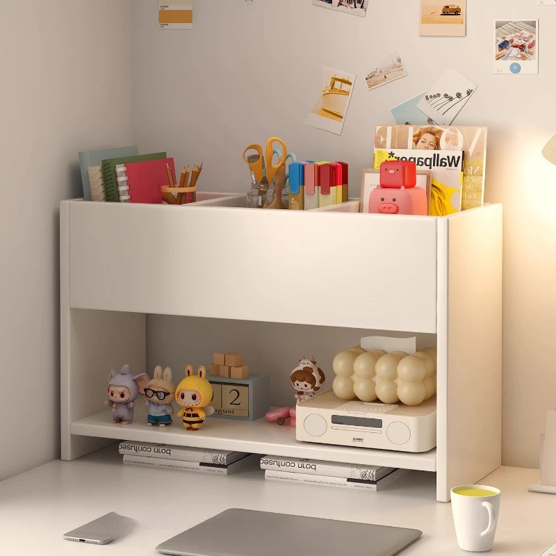 

Desktop Shelves ins Cream Wind Student Dormitory Multifunctional Simple Bookcase