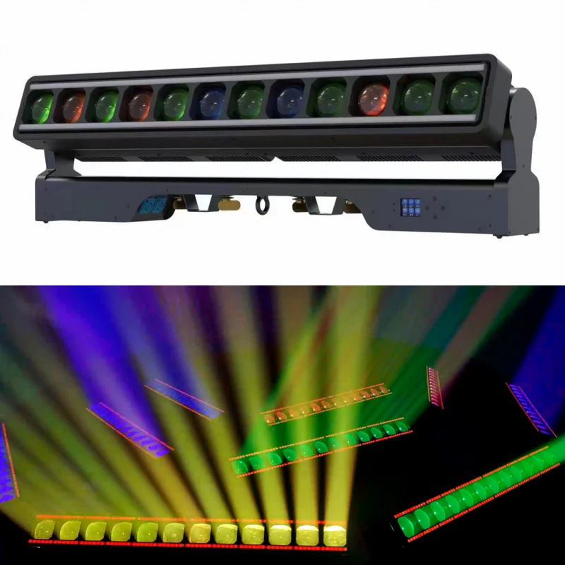 

TIITEE Zoom Moving Head Lights 12X40W RGBW Led Moving Beam Bar With Zoom
