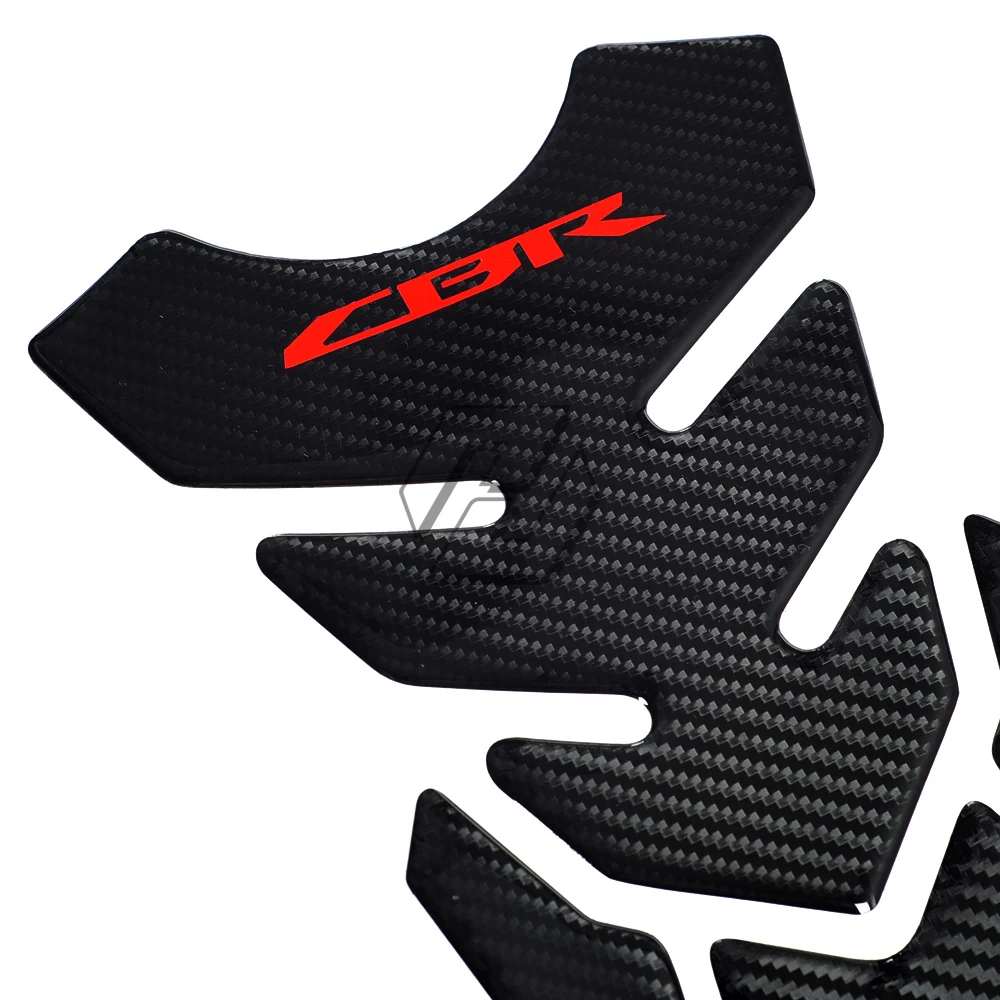 3D Carbon Look Motorcycle Tank Pad Protector Decal Stickers for Honda CBR 400 600 900 1000 RR 1100XX