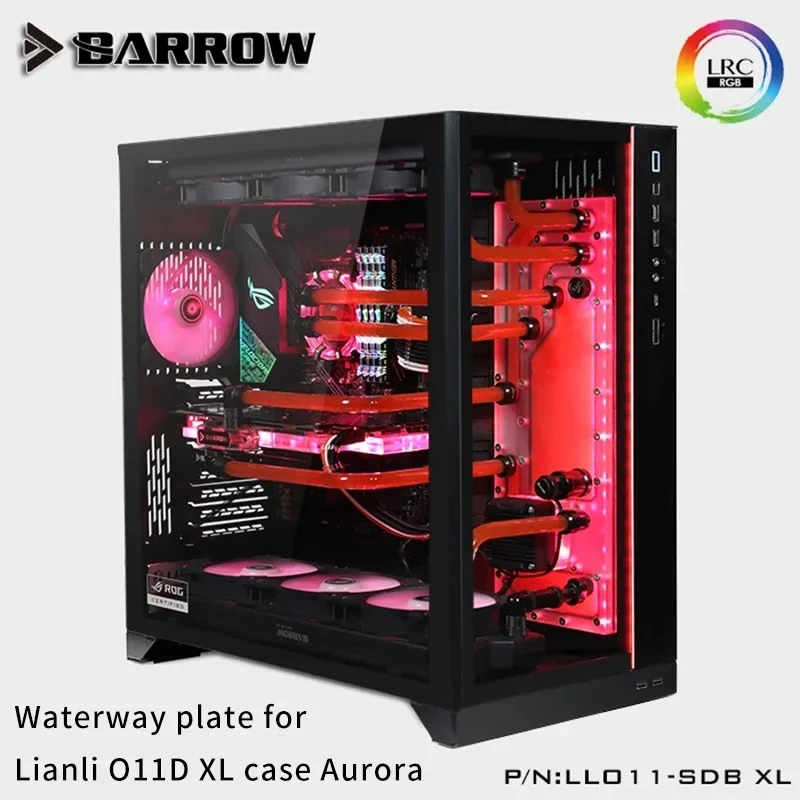 

Barrow Distroplate for Lianli O11D XL Case LLO11-SDB XL Water Cooling System for PC Gaming 5V 3PIN ARGB Waterway Board