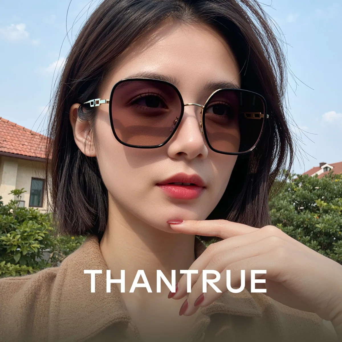 レディースグラデーションサングラス-uvカット-おしゃれ-旅行用シェード-小顔効果-フェスティバルギフト-総合的な日焼け対策