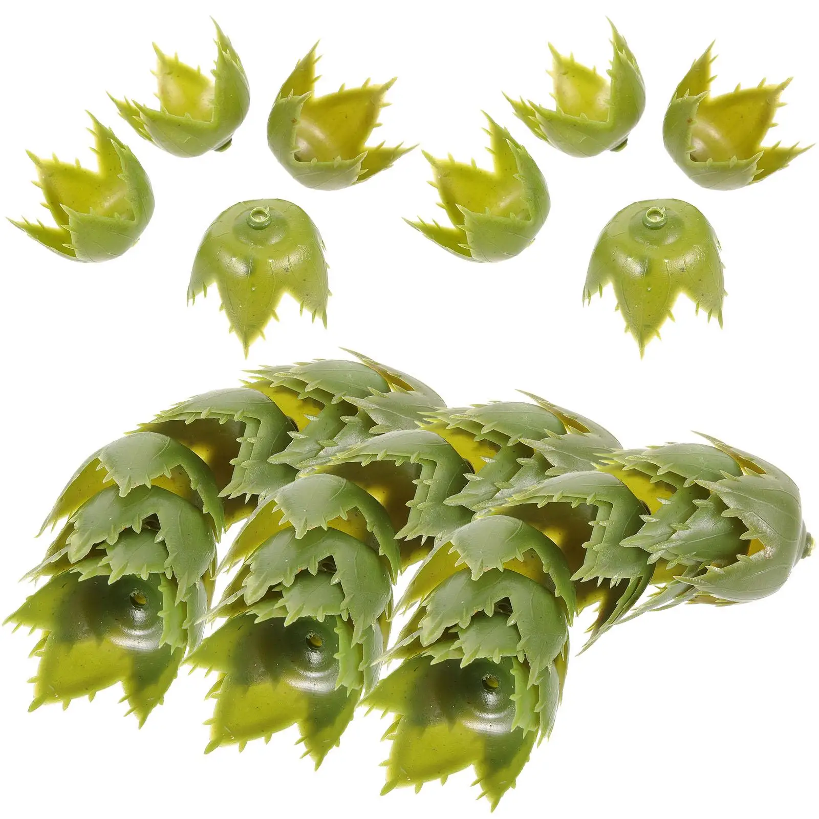 

100 Pcs Torus Artificial Flowers Calyxes DIY Sepals Supplies Bouquet for