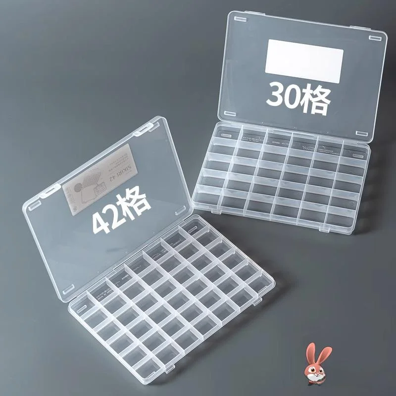 

Gold Jewelry Box Organizer Transparent Bead Parts Desktop Storage Box Earring Ring Carentalized Box Bedroom Organizer